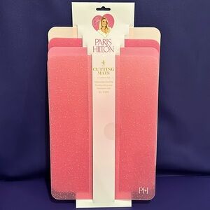NWT Paris Hilton 🎀 4 piece Cutting Mats flexible in Pink